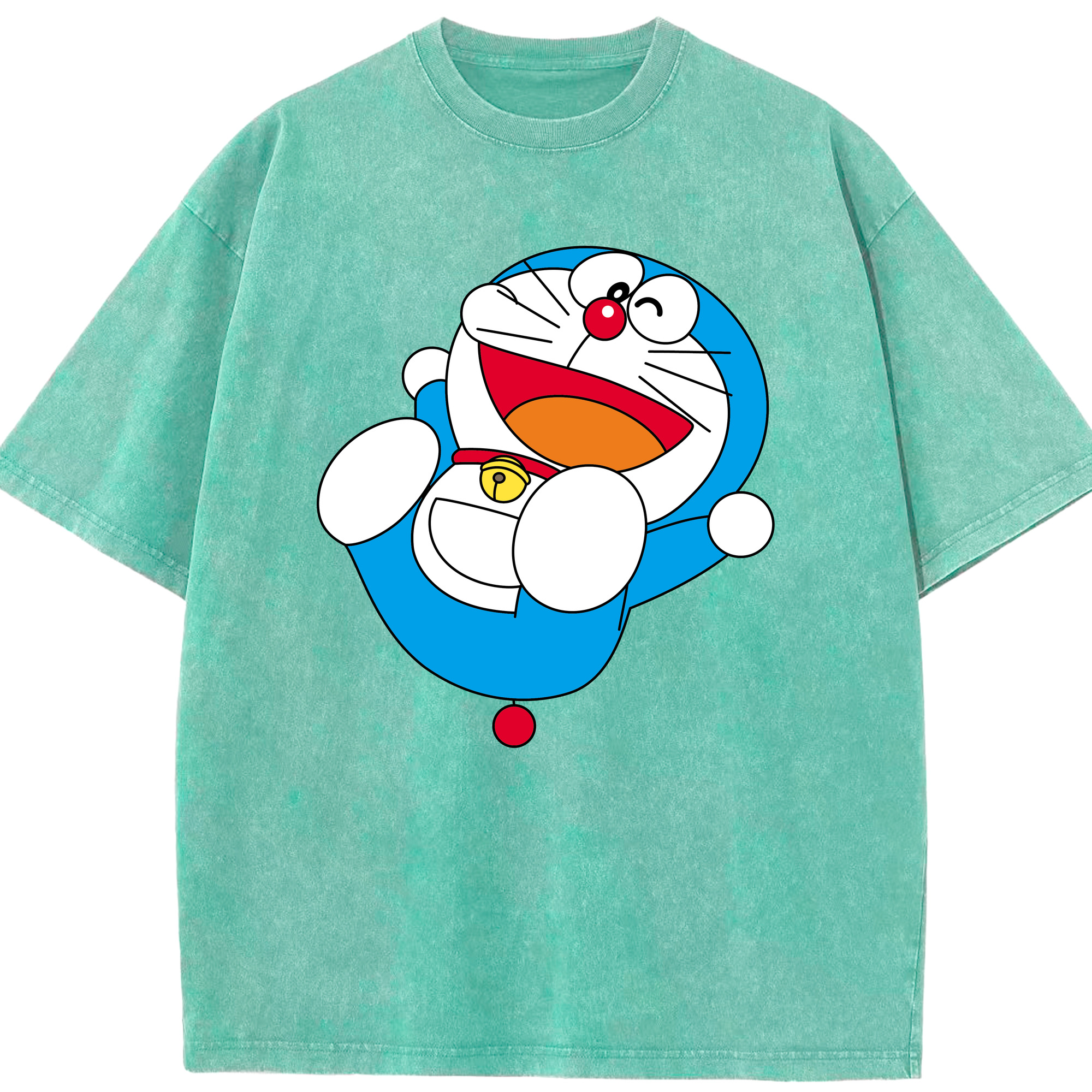 （画像用） ドラえもん Doraemon 綿100% ヴィンテージ風 半袖Tシャツ（フロントプリント）
